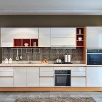 Commercial Cuisine modulaire en métal Fournisseur de meubles en aluminium Armoire élégante