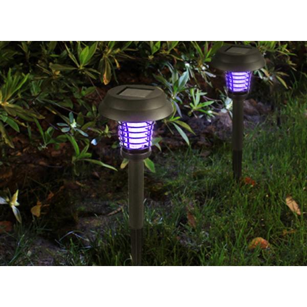 Outdoor Solar Anti-Mosquito Lamp Two Lawn Lights With Purple And White Light