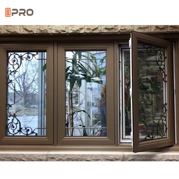Double Glass Glazed Hurricane Thermal Break Aluminum Windows House Building Material