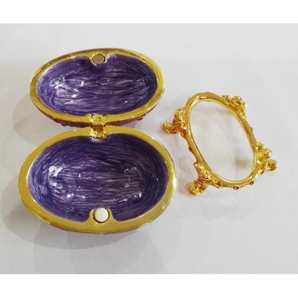 Home decor easter egg jewelry box faberge egg trinket box