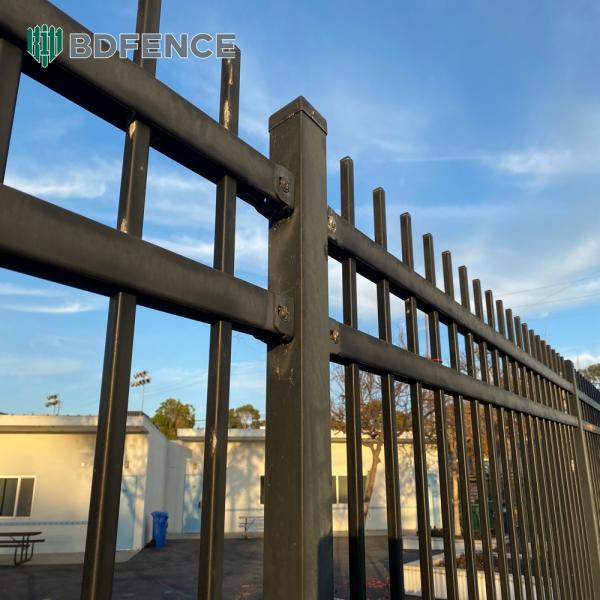 Noise-Reducing Tubular Steel Fence Peaceful Barrier