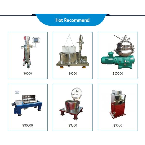 la séparation bon marché de levure des prix a employé la centrifugeuse distincte solide et liquide vierge de machine d'huile de noix de coco de vco tubulaire