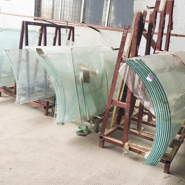Bent Curved Glass Curved Laminated Glass Plates Thickness 8mm 10mm 12mm Decorative Architectural Glass Hot Bent Glass ODM / OEM Support