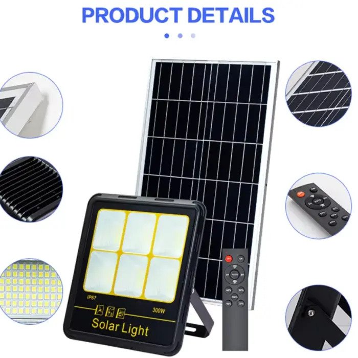 Monocrystalline Solar Panel Yard Light Waterproof LED Outdoor Courtyard Wall Security Lamp