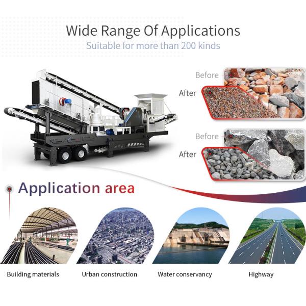 China Hot Sale MTNG400S-3 Wheel Type Mobile Crushing and Screening Station Plant Price