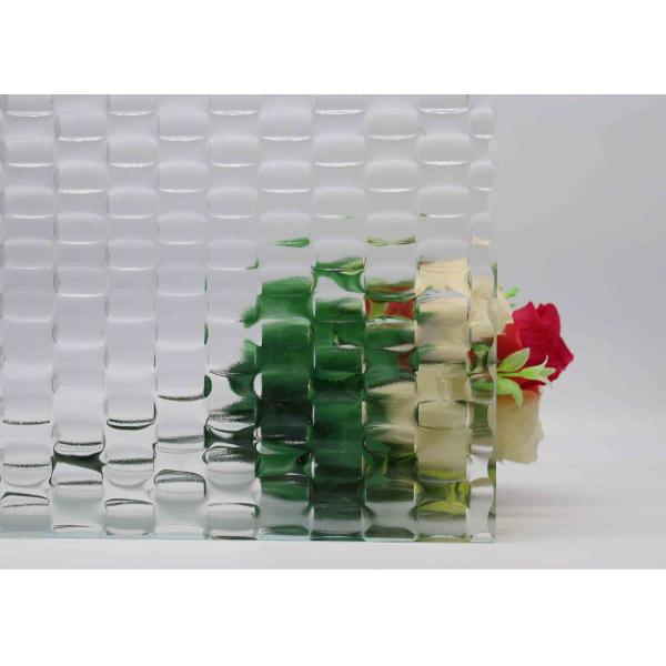 Прозрачное цветочное слитое витражное стекло рельефное с рисунками