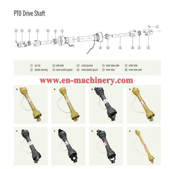 High quality Tractor PTO Cardan Shafts for agricultural implement with CE certificate