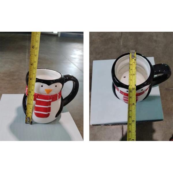 Чайная чашка в форме пингвина Рождественские керамические чашки для кофе Питьевая мебель Праздничные подарки