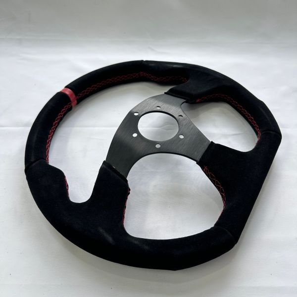 Custom D Shape Flat Billet Racing Steering Wheels 6 Bolt 6061 Aluminium For Car Drift