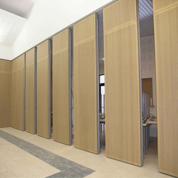 Fabric Soundproof Aluminum Track Channel Folding Movable Operable Partition Walls