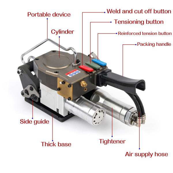Banding Welding Pneumatic Plastic Strapping Tool Box Packing Handheld Automatic Strapping Machine