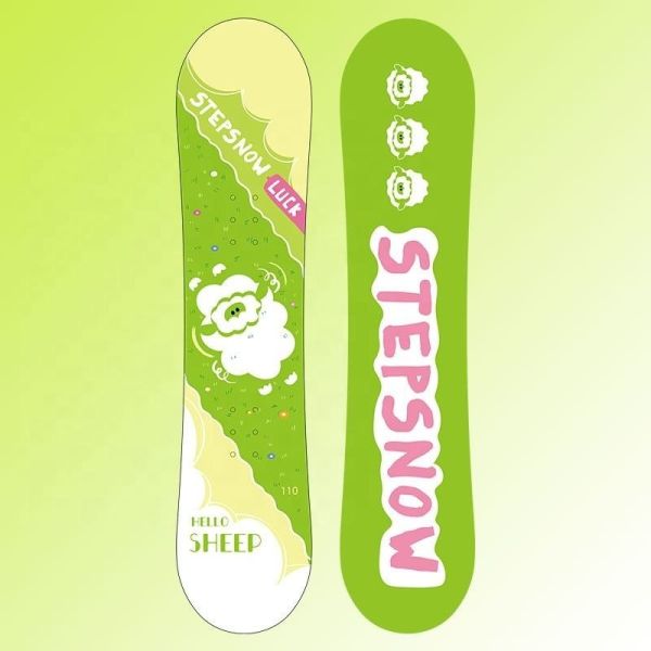 Flex 4 to 6 Sandwich Construction Fiberglass Snowboard Kids Professional All Mountain Resort Custom Collection