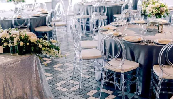 Silla de alquiler del banquete que se casa que apila la silla clara transparente plástica de Phoenix