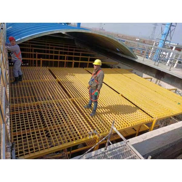 GFRP Fiberglass Grate Fence for Industrial Bridge Railings and Handrail Protection