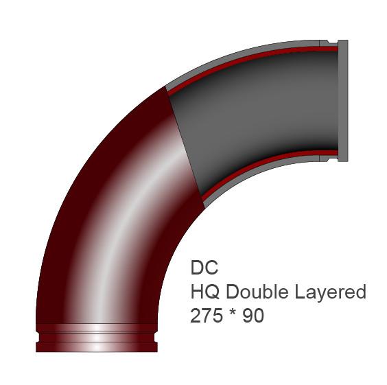 275 X 90 90 Degree Pipe Elbow 150.0mm Double Layered High Pressure Elbow Fitting