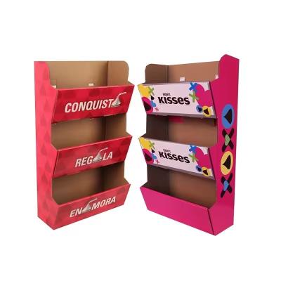 Glossy / Matte Lamination Cardboard Sidekick Display Full Color Printing Customized