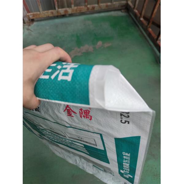 Cement Plastic PP Woven Valve Bag 20gsm With Valve Kraft Brown