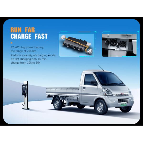 Vehículo eléctrico 4x4 Truckstrucka Wuling Hongguang Mini Ev 2023 para el mercado de los EE.UU. Rango km 170 Velocidad máxima 100 Km/h