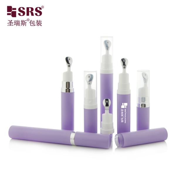 A0035 7. 5ml 10ml 15ml 化粧品 包装 眼ケアジェル プラスチック 無空気 スナップオン ポンプ ボトル アプリケーション器