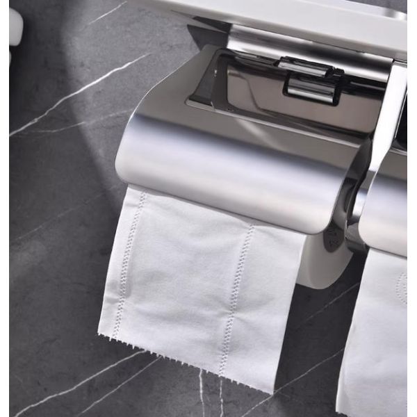 Hotel Guestroom Stainless Steel Roll Paper holder