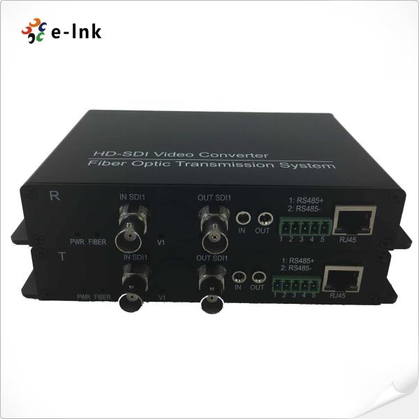 SDI Fiber Converter with RS485 RS422 RS232 Ethernet CWDM 3.2Gbps
