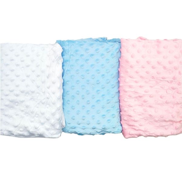 Super Soft Sublimation Fleece Blanket Diy Custom Minky Dot Baby Blanket