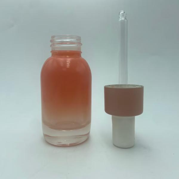 50ml Pink Lotion Glass Bottle Customized Logo OEM Glass Bottle Lotion Bottle Wholesale Manufacturer
