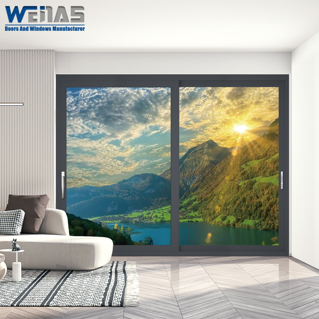 Smooth Waterproof Aluminum Multi Slide Doors With Insulated Glass Aluminium Patio Doors
