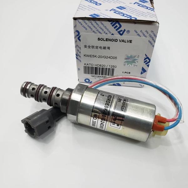 OUSIMA KWE5K-20 G24D05 Hydraulic Pump Solenoid Valve  Excavator Solenoids For Kato HD82/1250