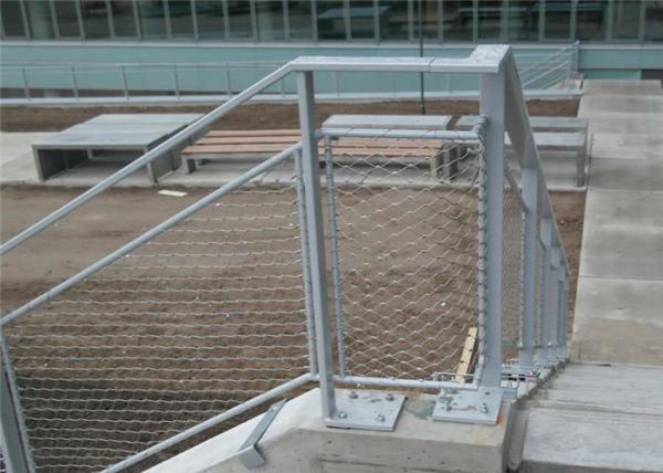X Tend Architectural Woven Metal Mesh 3.0mm Stainless Steel Ferrule Rope Mesh 40x40mm