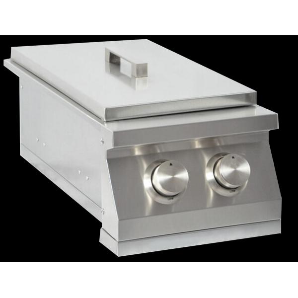 Luxury outdoor bbq kitchen built in gas bbq grill bbq island with back burner, LED light , cast SUS 304 Burner for US