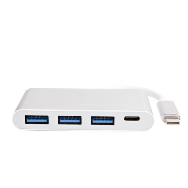 Kico High Speed USB-C Hub Type C to Usb 3.0 * 3 With Type-C Female Port  4-in-1 Factory Price