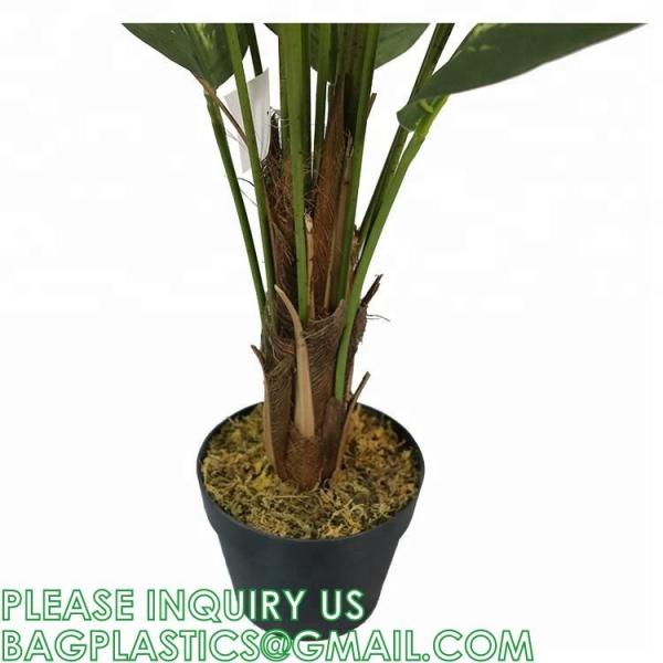 Artificial Green Dieffenbachia Plant 2 Pack - Faux Indoor Plant Spray - EverGreen Greenery For Home Or Office Decor