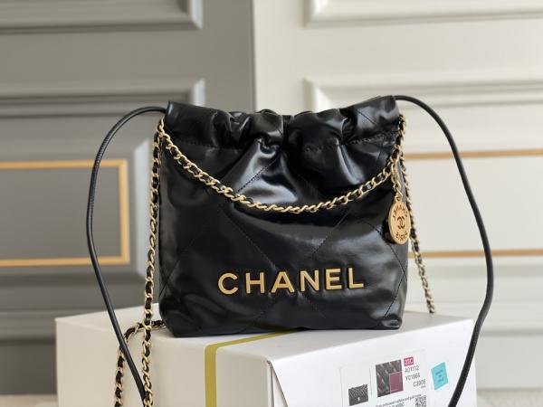 Jaune noir blanc de MINI rose du cuir de vachette 22S de Chanel Branded Ladies Handbag 22B
