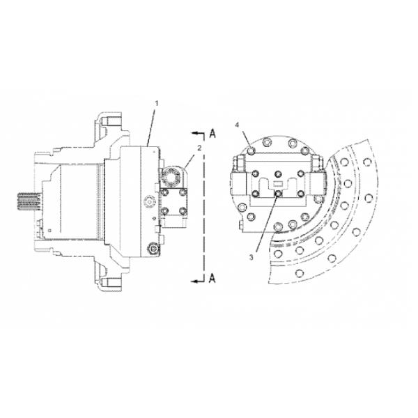 Assy мотора перемещения Belparts 330C 1905970
