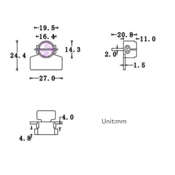 Laser Printable Gas Meter Security Seals With 27*9.5mm Markable Area