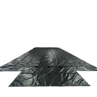 Lightweight 14oz 3 PC Tarp Set 6 Foot Drop Lumber Tarps For Flatbed Trucks