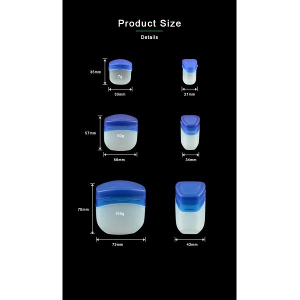 250g Plastic Screw Cap Jars For Cream Frosted Cosmetic Lotion Jar