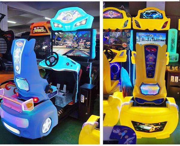 Double Players Car Driving Arcade Machine Luxury For Shopping Mall