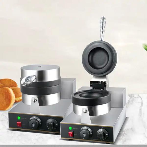 OVNI pão hambúrguer prensa elétrica biscoito comercial máquina de hambúrguer de carne de aço inoxidável equipamento de lanche casual