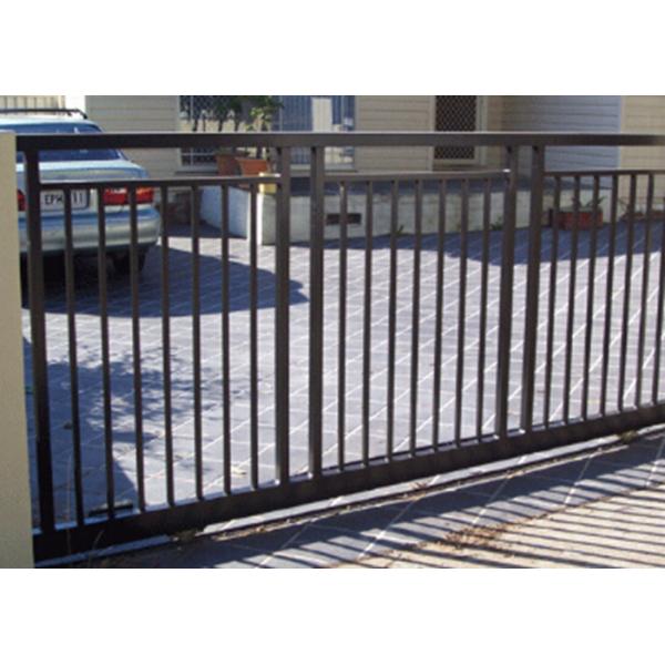 Durable Motorised Metal Sliding Gates Powder Coated For Wall Compound