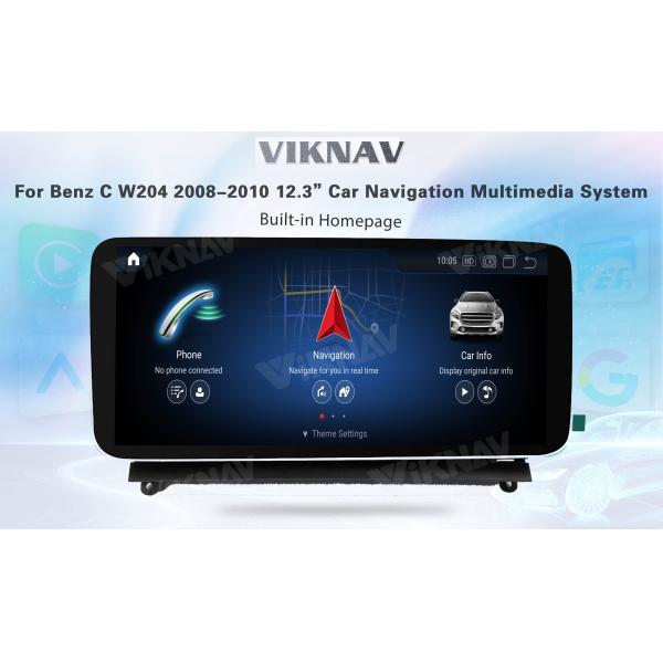 Viknav 12.3 дюймовый Android Car With Screen Multimedia Player для Mercedes Benz C Class W204 2008-2010 GPS 2Din NTG4.0