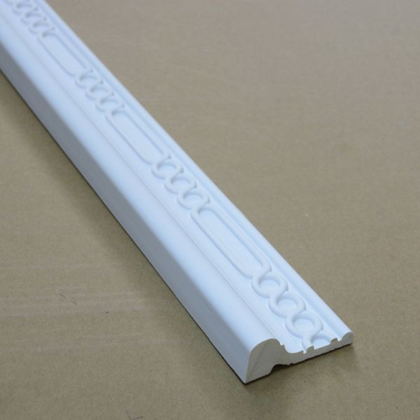 GB-82033 European Style Urethane Carved Flame Resistance Decorative Cornices Moldings For Office Building