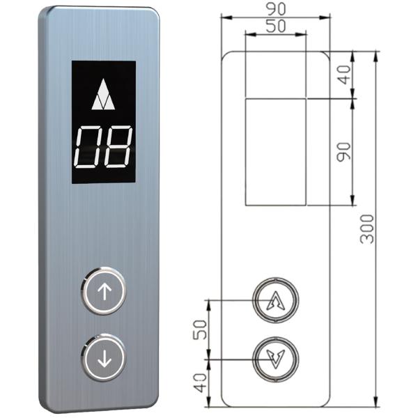 Panneau LOP d'affichage LCD/Matrice de points/Segment SUS Prix usine pour pièces d'ascenseur