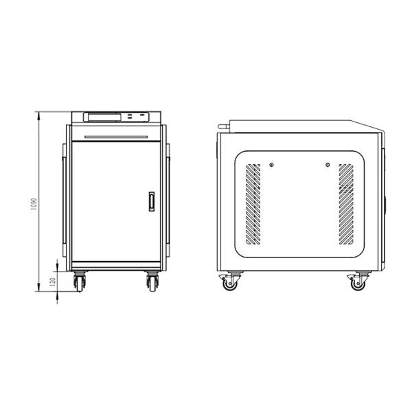 2000w Hand Held Fiber Laser Welding Machine for Water-cooled Welding of Metal Stainless Steel and Aluminum 100kg Weight