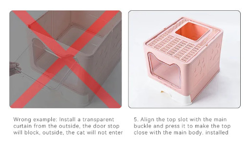 Покрытая угловая клетка коробки кота собаки Hoopet коробки сора кота милая