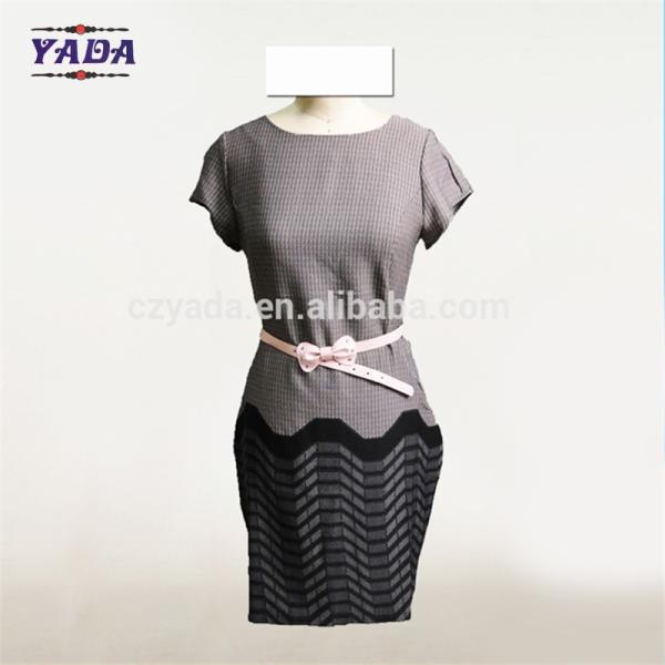 Женщины стройный фит бодикон печатный дизайн границы Китайское платье мода женская одежда женщины дамы для продажи