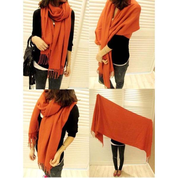 Women's Men Lady Large Warmer Long Cape Cashmere Wool Shawl Wrap scarf Scaf
