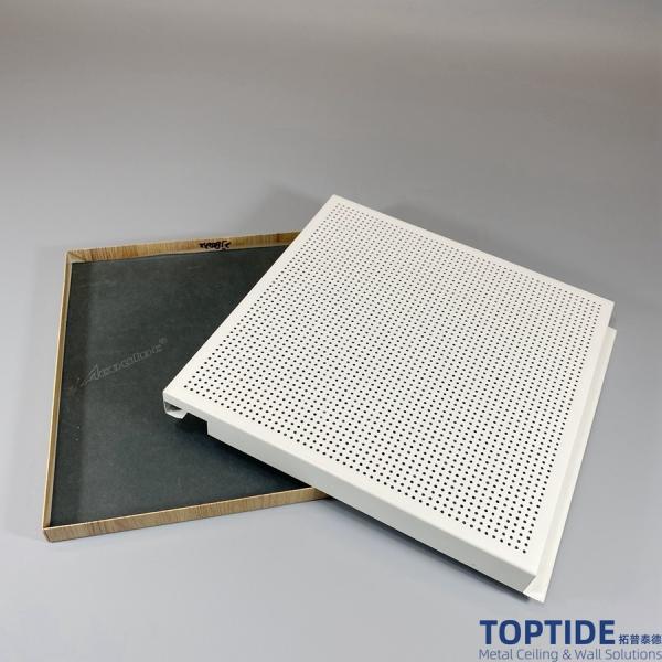 Decorative Aluminium Suspended Metal Ceilling Panels Office Building Sound Absorbing Material