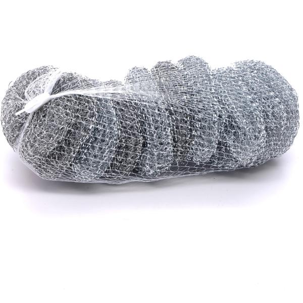 8x6cm 410 Stainless Steel Wool Wire Cleaning Ball Kitchen Scourer